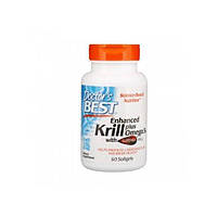 Омега 3 Doctor's Best Enhanced Krill Plus Omega3s with Superba Krill 60 Softgels KS, код: 7517646