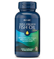 Омега 3 GNC Triple Strength Fish Oil Mini 60 Caps KS, код: 7719626