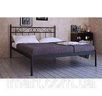 Кровать двуспальная металлическая ЭСМЕРАЛЬДА-1 МК. Кованая кровать в спальню из металла в стиле Loft 140х200