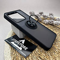Чехол для Xiaomi 13T / 13T Pro матовый с кольцом-держателем противоударный подставка
