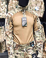Боевая рубашка Helikon MCDU Combat Shirt NyCo Rip-Stop-MultiCam,тактический убакс под бронижилет для военных