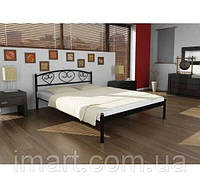 Кровать двуспальная металлическая DARINA-1 МК. Кованная кровать в спальню Loft из металла 160х200