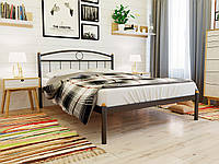 Ліжко двоспальне металеве INGA Металокам. Ліжко в спальню з металу в стилі Loft