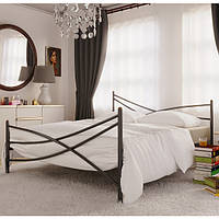 Кровать двуспальная металлическая LIANA-2 МК. Кровать в спальню из металла в стиле Loft