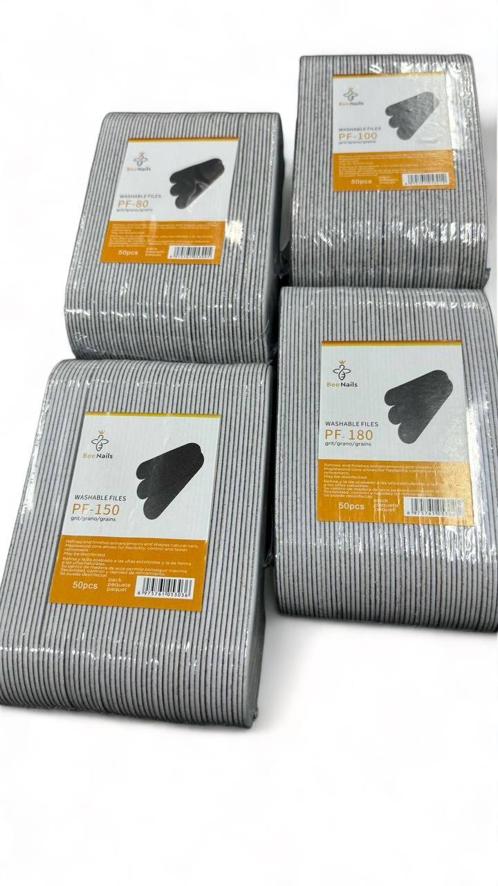 Змінні файли для педикюрової металевої основи Bee Nail, паковання 50 шт. в асортименті