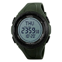Часы мужские спортивные Skmei 1232 с компасом (Зеленые)