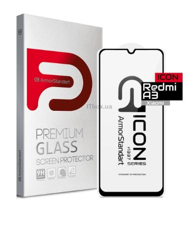 Захисне скло ArmorStandart Icon для Xiaomi Redmi A3 Black (ARM74452)