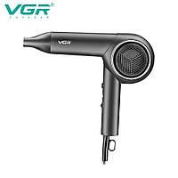 Фен для волос VGR V-420 Складной Черный, Профессиональный фен для густых волос