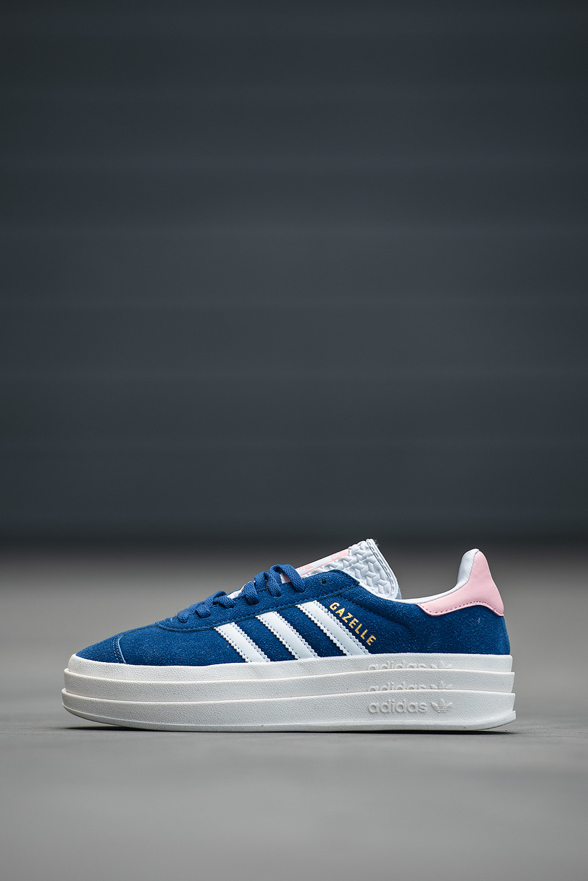 Жіночі Кросівки Adidas Gazelle Bold Blue White / Адідас Газелі Болд