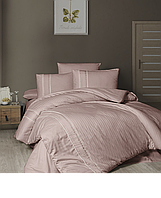 Комплект постельного белья First Choice Deluxe Satin Series Alfa Powder хлопок 220-200 см розовый