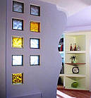 Склоблоки в інтер'єрі приміщення, фото 10