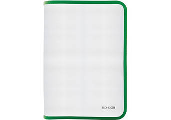 Папка на блискавці B5, зелена прозора Economix E31645-04