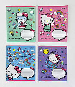 Зошит на 12 аркушів у косу лінію Hello Kitty HK22-235 Kite