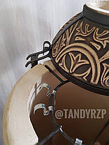 Тандир "TU Батир" 110 літрів у комплекті (совок, кочерга, мех.кришки та піддувала), фото 2