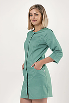 Медичний жіночий халат Одеса Оливковий, фото 4