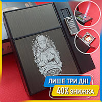 Газовая зажигалка с отделом Украинка зажигалка с боксом на две форсунки огня (33641-6)