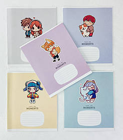 Зошит на 12 аркушів У косу лінію Moments 3267(12к) Школярик