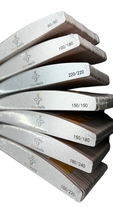 Пилка для нігтів, банан утворівності в асортименті BeeNail