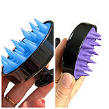 Силіконовий масажер для шкіри голови (шабер для миття волосся), фото 2