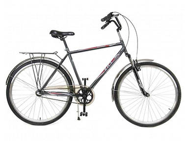 Велосипед 3 швидкості дор.28 вiдкр.рама 283 W сiрий-металiк 111-471 ТМ ХВЗ FG