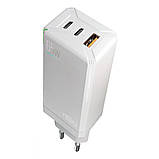 Мережевий зарядний пристрій Yoki Led Series YK-65 GaN Ultra PD 65W, White, фото 6