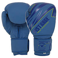 Перчатки для бокса боксерские перчатки кожаные FISTRAGE синий VL-4144 10