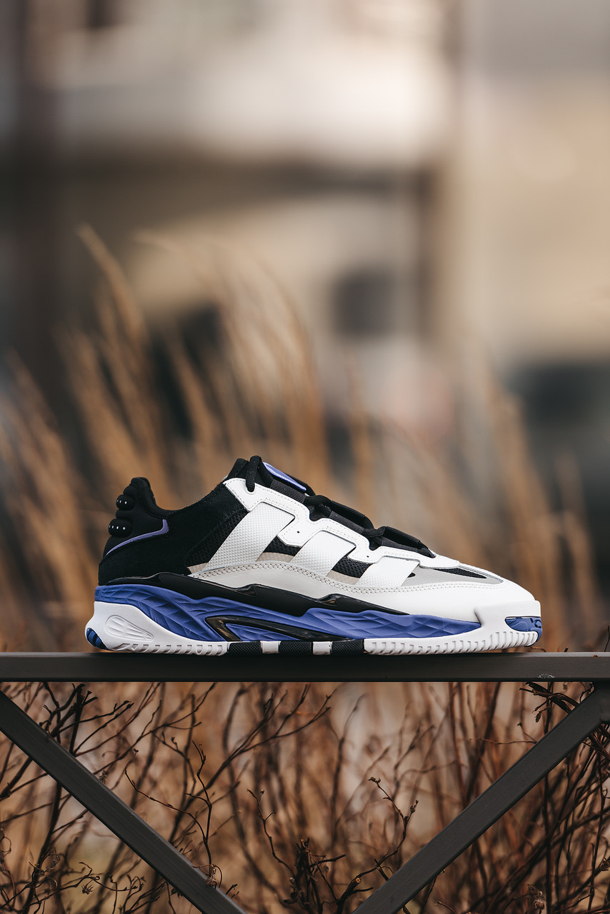Чоловічі Кросівки Adidas Niteball Black White Violet / Адідас Найтбол