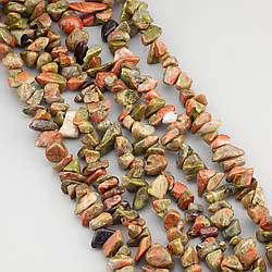 Яшма унакіт сколи крихта з каменю 5-10 мм +-80 см 1 шт.