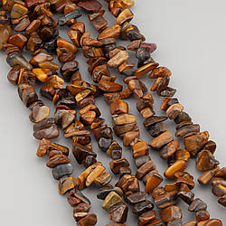 Тигрове око сколи крихта з каменю 5-10 мм +-80 см 1 шт.