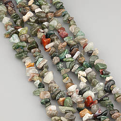 Яшма зелена сколи крихта з каменю 5-10 мм +-80 см 1 шт.