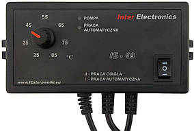 Автоматика для твердопаливного котла Inter Electronics IE-19 (для 1 насоса ЦО), фото 1