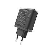 Мережевий зарядний пристрій Yoki Led Series YK-33PD+QC 33W, Black, фото 4
