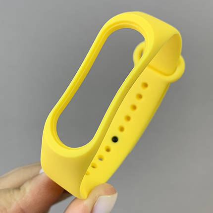 Ремінець для Xiaomi Mi Band 3 силіконовий кольоровий ремінець для фітнес трекера браслета мі бенд 3 жовтий BND, фото 1