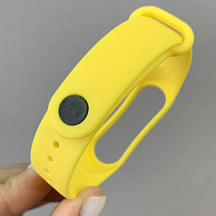 Ремінець для Xiaomi Mi Band 3 силіконовий кольоровий ремінець для фітнес трекера браслета мі бенд 3 жовтий BND, фото 3