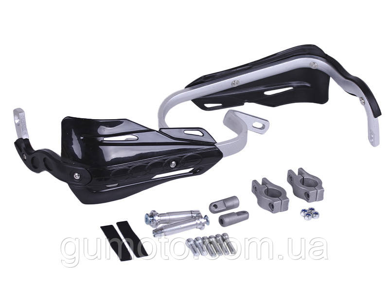 Захист рук для мотоцикла з алюмінієвим каркасом (чорний)