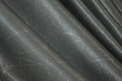 Шторна тканина льон рогожка, колекція "Савана", висота 2,8 м. Колір сірий. Код 1361ш