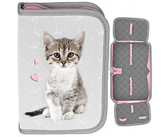 Рюкзак портфель шкільний для дівчинки з котиком набір 5в1 Paso, фото 3