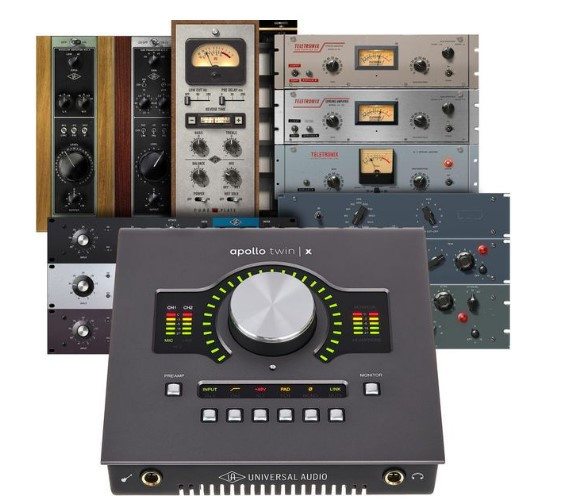 Аудіоінтерфейс UNIVERSAL AUDIO APOLLO TWIN X QUAD HERITAGE EDITION (Desktop/Mac/Win/TB3), фото 1