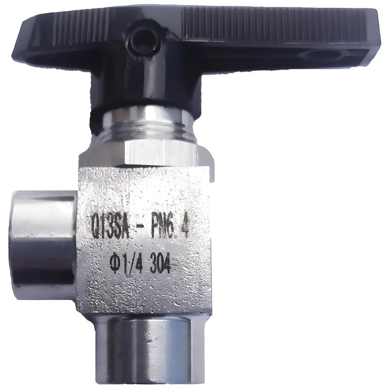 Кран кульовий кутовий, тонкого регулювання Ду 8 (1/4"), фото 1