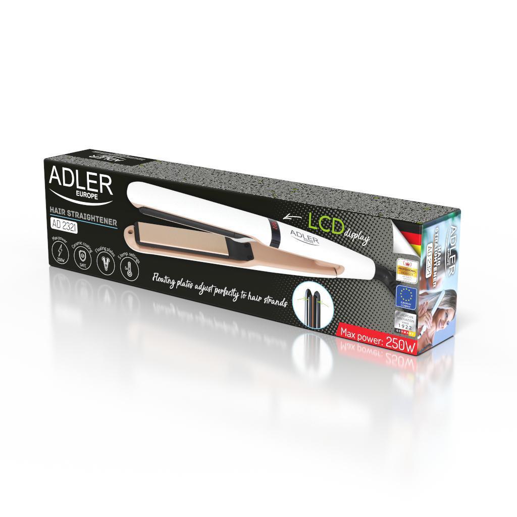 Керамический выравниватель для волос с регулятором Adler AD 2321 - фото 4 - id-p2149426750