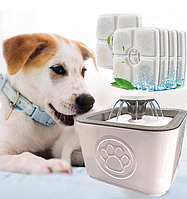 Автопоилка Автоматическая поилка фонтан для собак и кошек Pet Water FOUNTAIN с Блоком питания