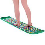 Доріжка масажна з камінням килимок ортопедичний 160x35см WSX-168, фото 8