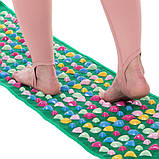 Доріжка масажна з камінням килимок ортопедичний 160x35см WSX-168, фото 9