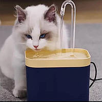 Питьевой фонтан для кошек и собак 1.5L Pet Water FOUNTAIN с фильтром Синий