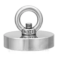 42мм - 55кг Пошуковий магніт з кільцем / Магніт неодимовий / Сильний магніт для пошуку