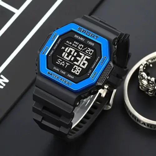 Хороші наручні годинники чоловічі SKMEI 1988BU Наручні годинники чоловічі тактичні NW-59, фото 1