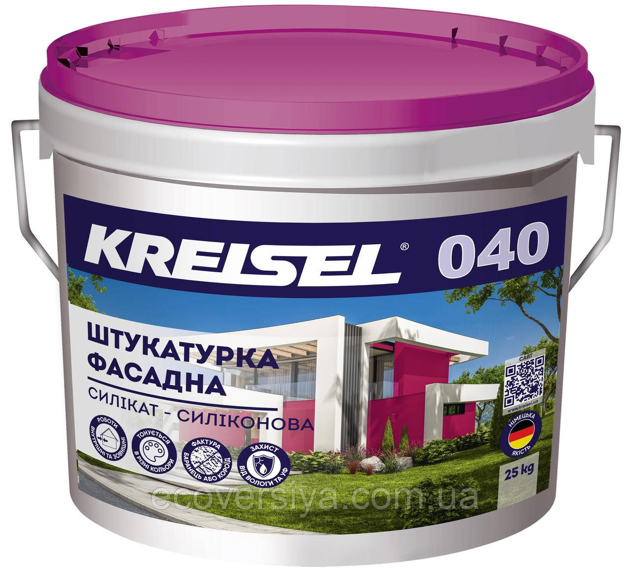 Силікатно-силіконова штукатурка "Короїд" Kreisel 040