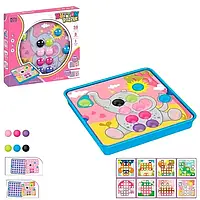 Детская настольная игра мозаика для девочки с большими деталями, игрушка мозаика с объемными картинками