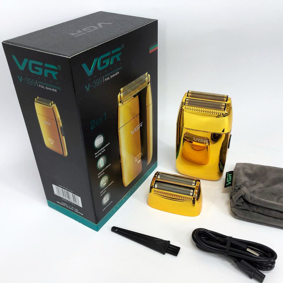 Електрична бритва для догляду за бородою VGR V-399 GOLD, Бритва для TW-492 гладкого гоління