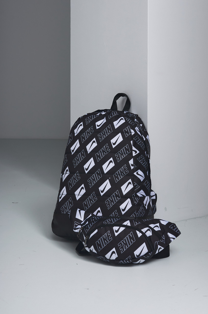 Рюкзак Adidas комплект Прочный рюкзак вместительный Бананка сумка в подарок Рюкзаки молодежные - фото 3 - id-p2149427731